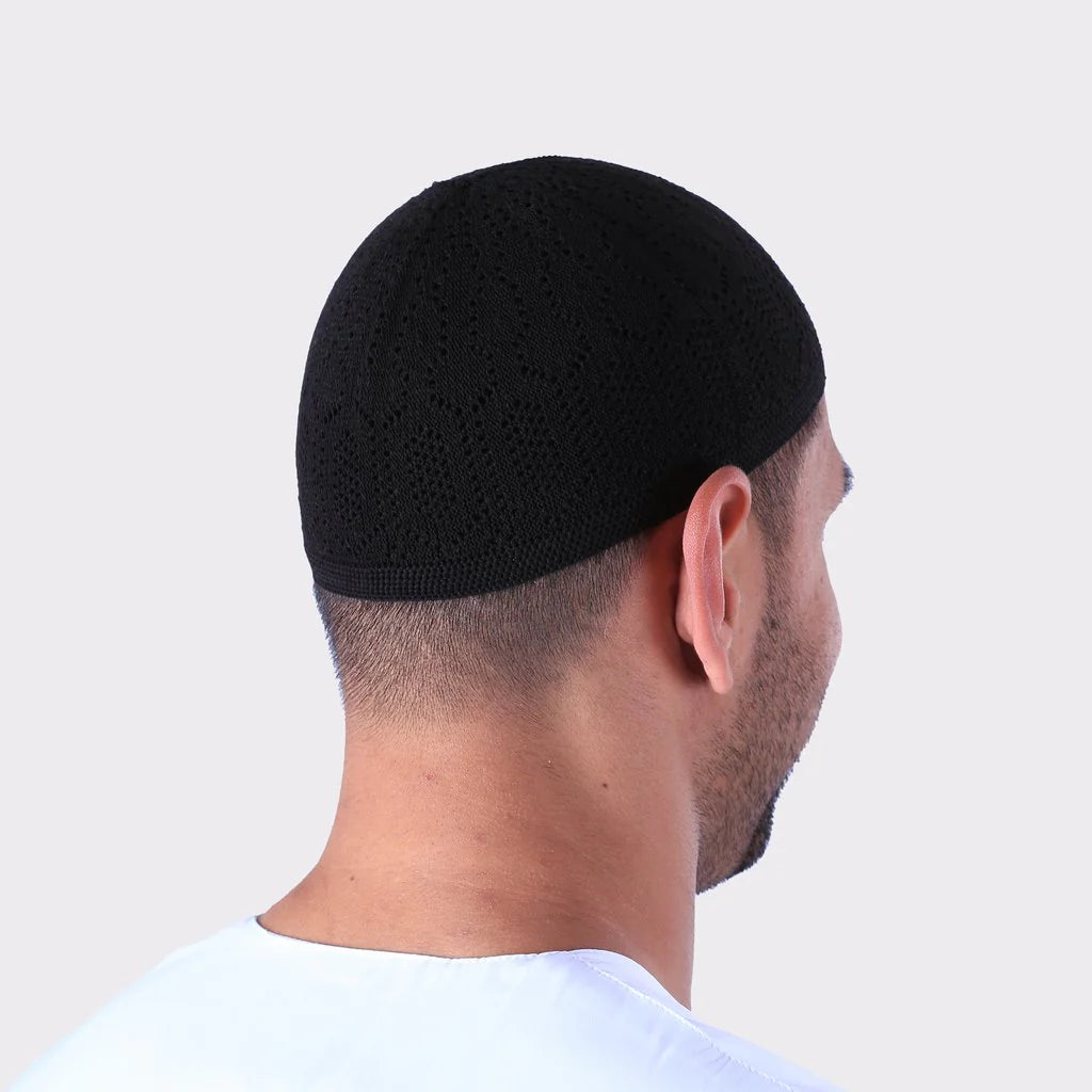 Casual Knitted Muslim Men Prayer Hats