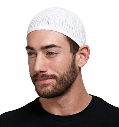 Casual Knitted Muslim Men Prayer Hats